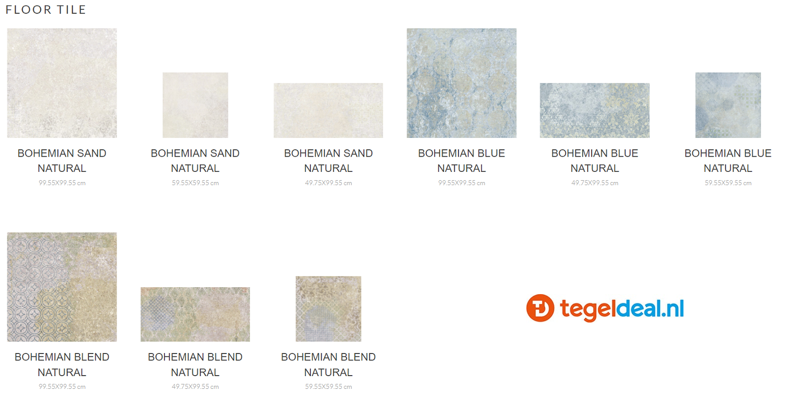 Aparici Bohemain BLEND Natural, 100x100 cm 