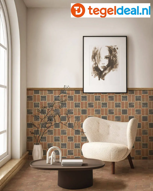 Nanda Tiles, Terra, 11,5x11,5 cm, vloer- en wandtegels Nanda Tiles, Terra, 11,5x11,5 cm, vloer- en wandtegels