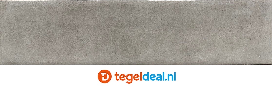 Ribesalbes, Vibe, Grey, 7,5x30 cm, handvorm wandtegels