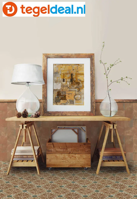 Nanda Tiles, Terra, 11,5x11,5 cm, vloer- en wandtegels Nanda Tiles, Terra, 11,5x11,5 cm, vloer- en wandtegels