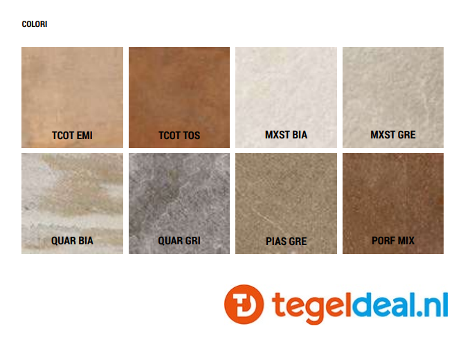 Imola Trail, terrastegels in 18 mm  en 20 mm dikte