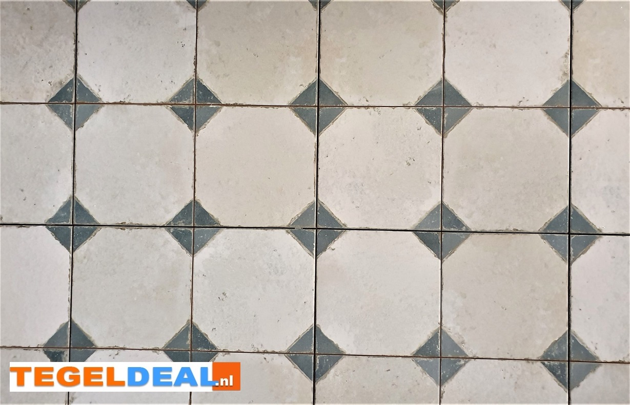 Peronda, Fs Yard Blue, 45x45 cm, vintage patroontegels