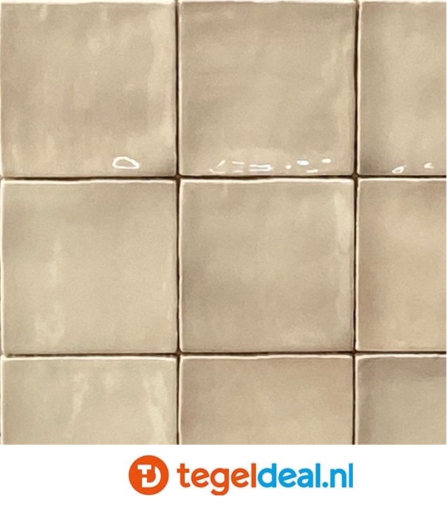 Equipe, Manacor BEIGE ARGILE, art 26913, 10x10 cm, zellige-look wandtegels