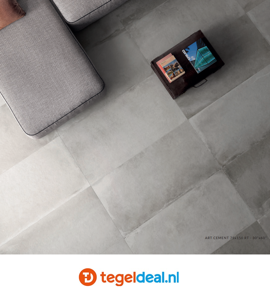 VLT Supergres Art Cement, 30x60 cm, CM3A, betonlook tegels  