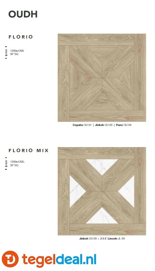 Mirage Oudh, 7 tinten houtlook terras- en vloertegels v.a. €36,00/m2 