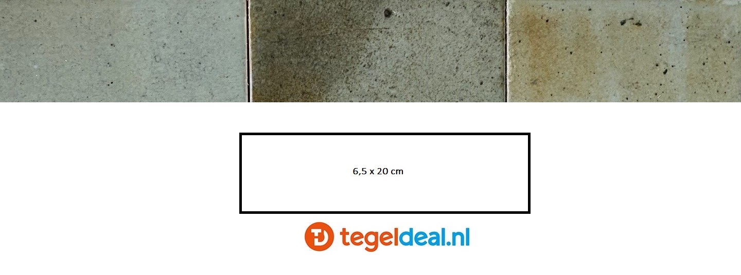 Equipe, Hanoi CELADON, 6,5x20 cm, art. 30033, handvorm wandtegels 
