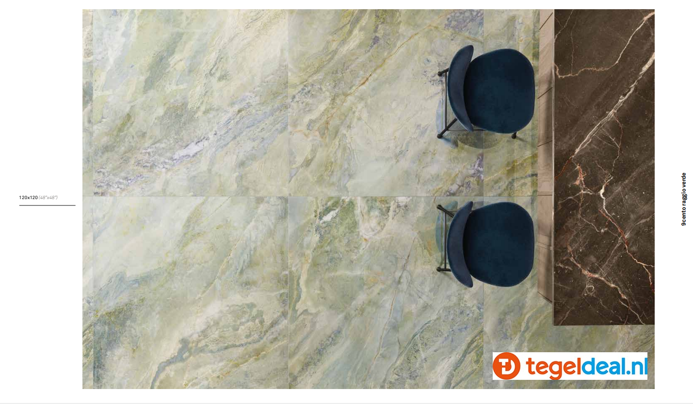 VLT KEOPE 9cento,  RAGGIO VERDE Lappato, 60x60 cm