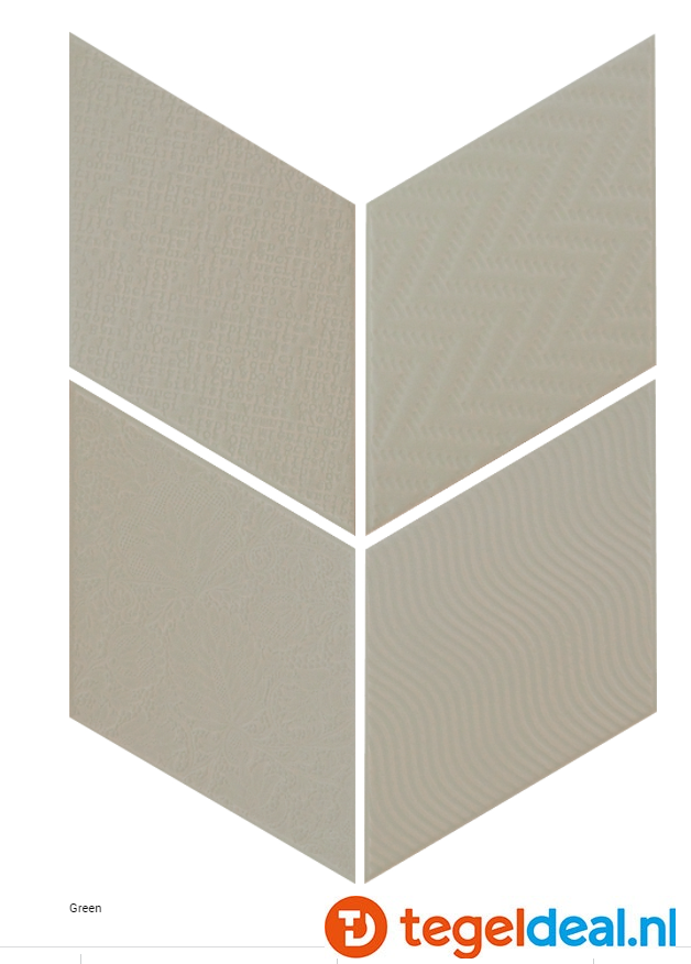 VLT Equipe Rhombus, 14 x 24 cm, ruitvormige tegels, div. kleuren 