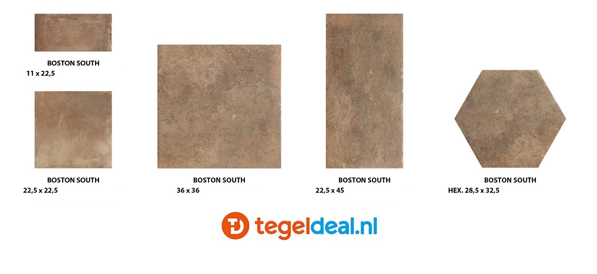 VLT Natucer Boston, terracotta-look div. kleuren en afmetingen