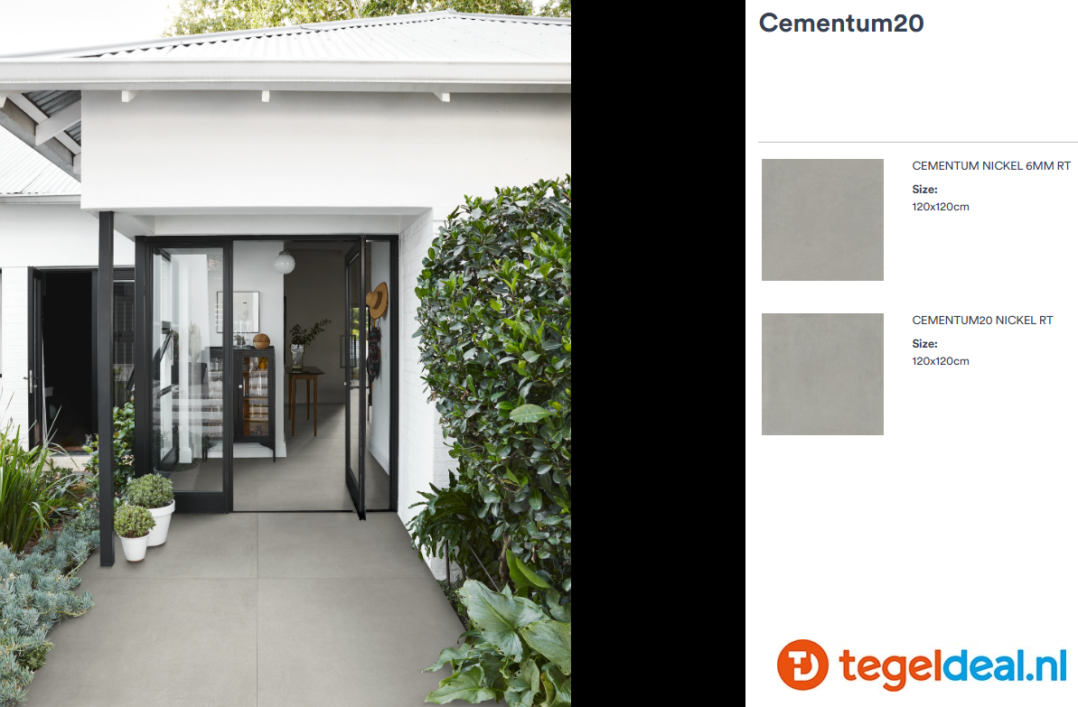 Marazzi Cementum20 Outdoor, cementlook terrastegels Marazzi Cementum20 Outdoor, cementlook terrastegels