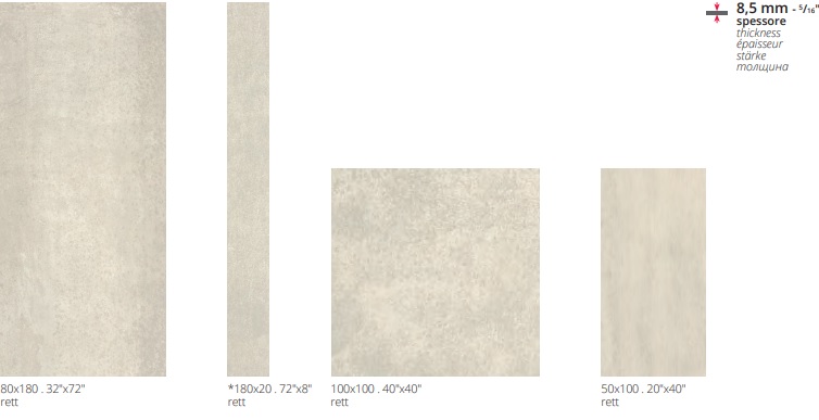 VLT Serenissima Costruire Metallo Bianco, 80 x 180 cm