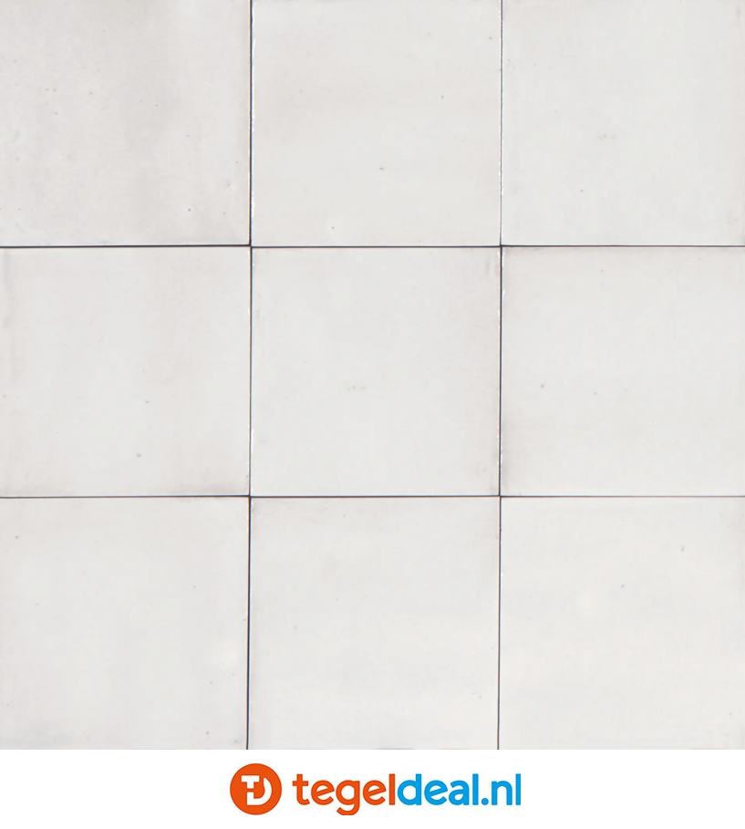 Marazzi Rice BIANCO, 15x15 cm M961, handvorm wandtegels