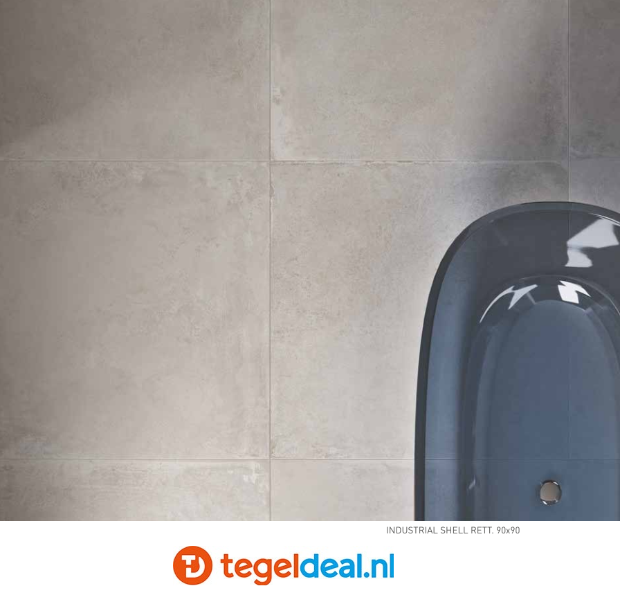 SIL Ceramiche, Industrial SHELL, 90x90 cm GRIP, betonlook