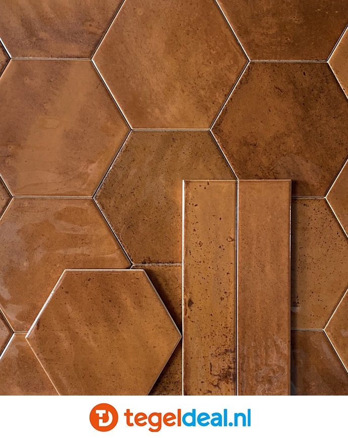 VLT Ribesalbes Hope OCRE mat, 15x17,3 cm hexagon