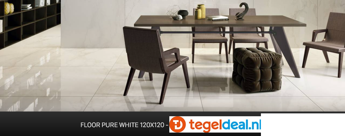 Supergres Purity of Marble, Pure White Lux, 60x120 cm, marmerlook tegels Supergres Purity of Marble, Pure White Lux, 60x120 cm, marmerlook tegels