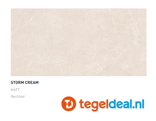 Argenta Storm, CREAM, 60x60 cm, natuursteenlook tegels - €35,00 / PalletDeal op aanvraag