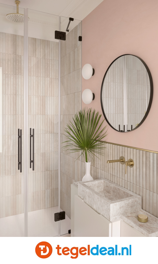 Marazzi Lume BONE, 6x24 cm Swing 3D MP91, wandtegels met reliëf
