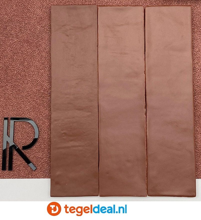 Revoir Paris, Provence ROUGE TOSCANE, 6,2x25 cm matte wandtegels Revoir Paris, Provence ROUGE TOSCANE, 6,2x25 cm matte wandtegels