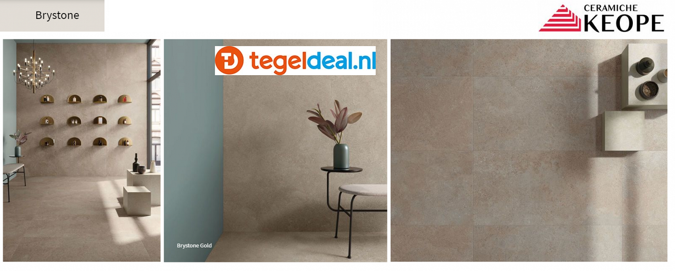 KEOPE Brystone Gold Natural, 60x60 cm
