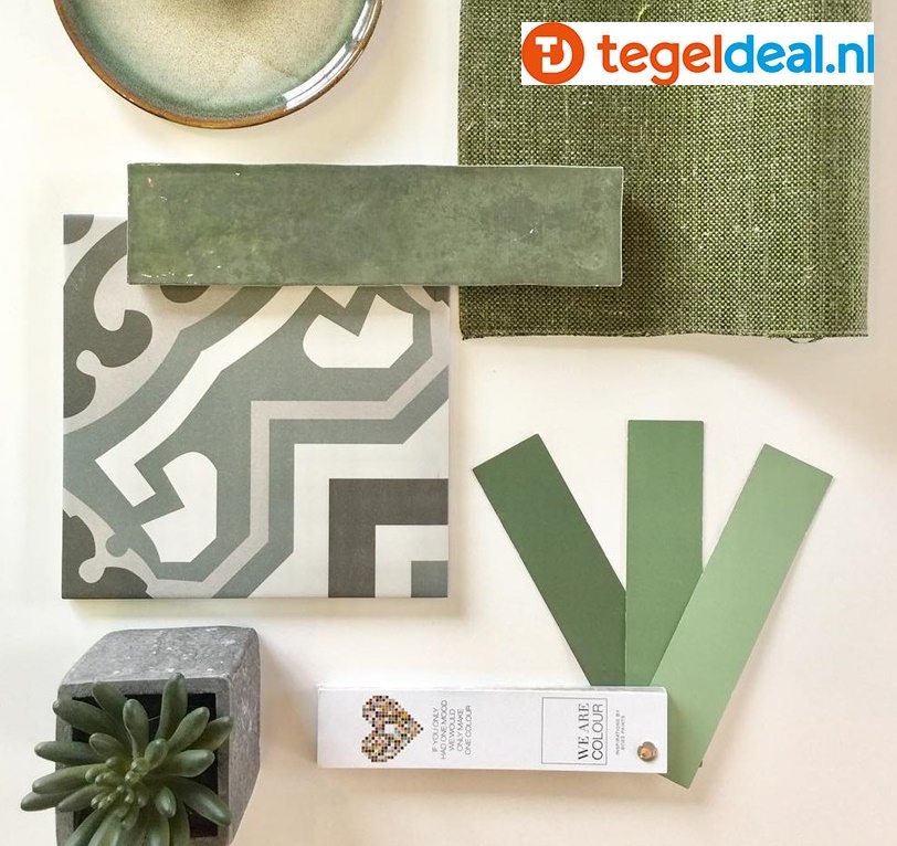 ACTIE - Revoir Paris, Atelier Vert Emeraude, 6,2x25 cm glans, handvorm wandtegels OP VOORRAAD ACTIE - Revoir Paris, Atelier Vert Emeraude, 6,2x25 cm glans, handvorm wandtegels OP VOORRAAD