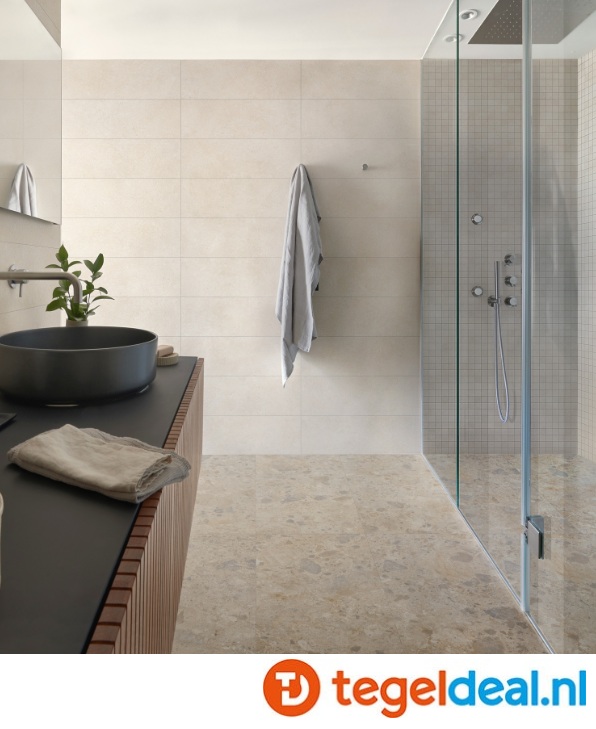 Marazzi Carácter, Arena - Blanco - Greige - Mix, 5 formaten, steenlook wand- en vloertegels v.a. €36,95/m2