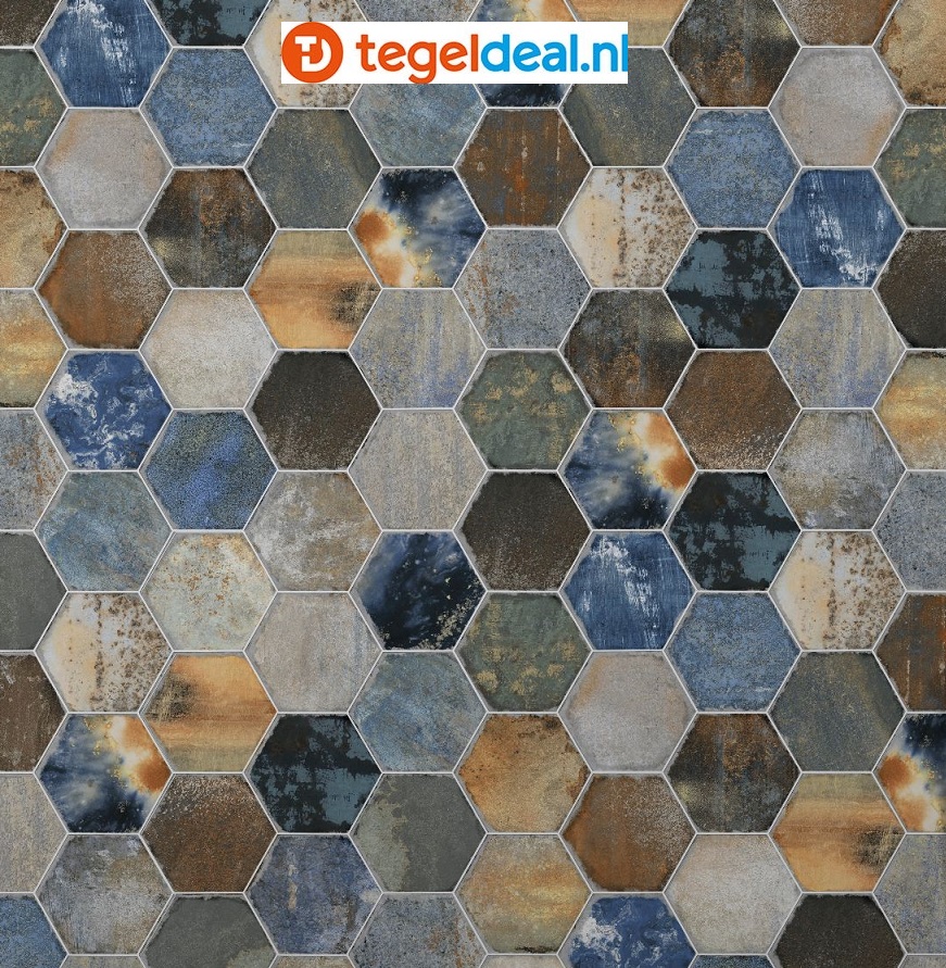Codicer, Hex 25 Dorne mix, 25x22 cm hexagon tegels