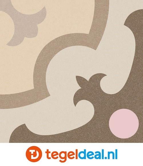 Vives 1900 ORDAL BEIGE, 20x20 cm, patroontegels  