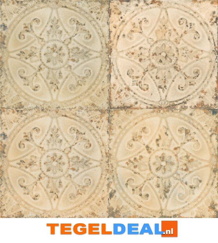 Peronda, Fs Saja-B, Beige, 33x33 cm, vintage patroontegels