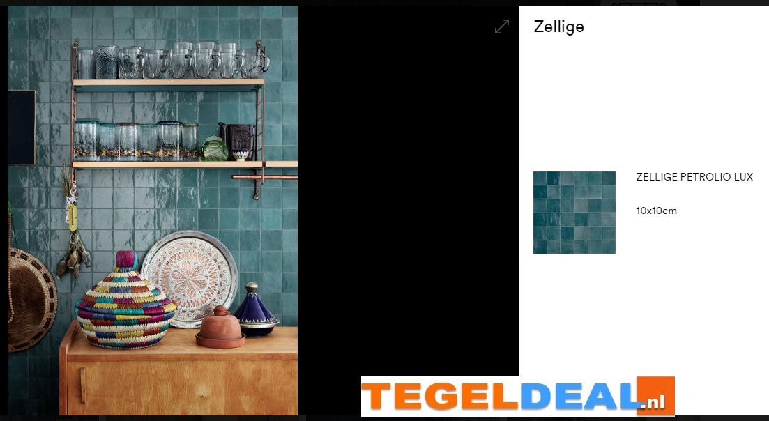 WDT Marazzi, Zellige PETROLIO, M5P6, 10x10 cm 