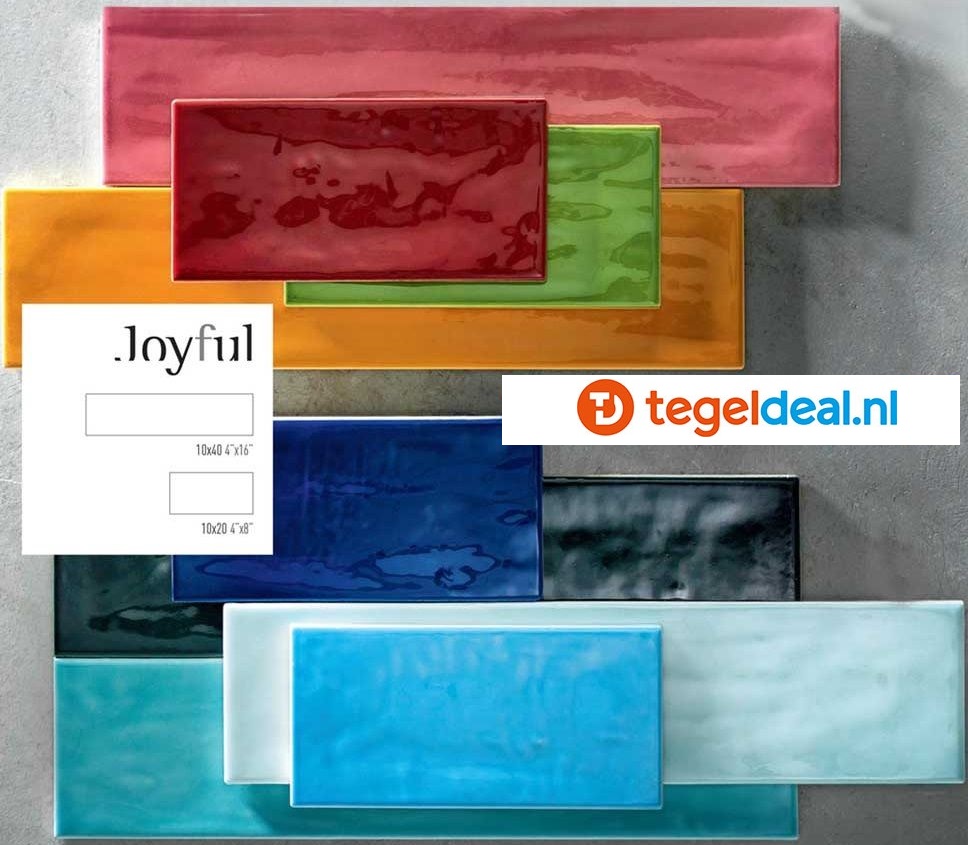 Tonalite, Joyful, 10x20 en 10x40 cm, wandtegels Tonalite, Joyful, 10x20 en 10x40 cm, wandtegels