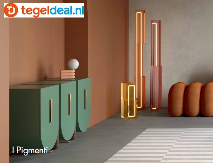 Gardenia, I Pigmenti, cementlook tegels  