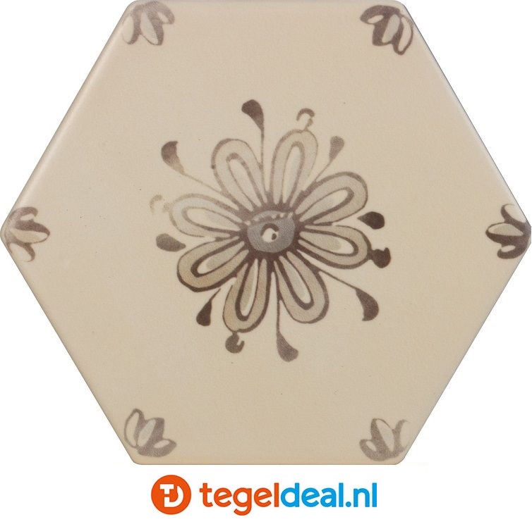 Tonalite, Examatt, 15x17 cm, hexagon vloer- en wandtegels Tonalite, Examatt, 15x17 cm, hexagon vloer- en wandtegels