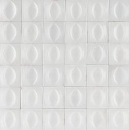 WDT Ragno Gleeze BIANCO struttura EGG 3D, 10x10 cm, R8GS WDT Ragno Gleeze BIANCO struttura EGG 3D, 10x10 cm, R8GS