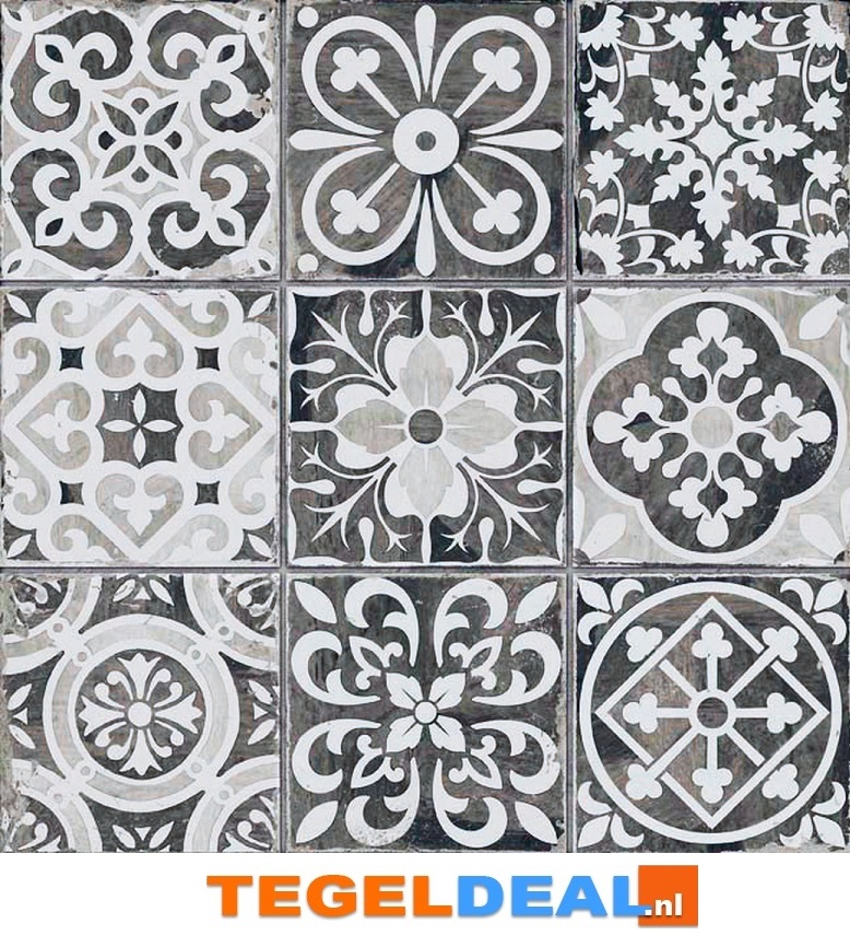 Peronda, Fs Faenza-N, 33x33 cm, vintage patroontegels