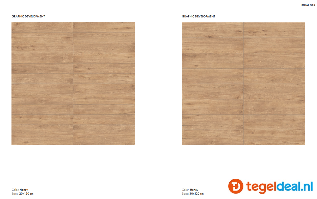 SIL Ceramiche, Royal Oak, LIGHT, 30x120 cm, houtlook tegels - €38,50 per m2 / Palletdeal op aanvraag