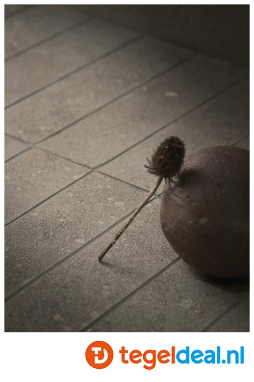 SIL Ceramiche, Pisé BRUN TRAME, 7,5x30 cm listel, natuursteenlook tegels met reliëf - €55,00/m2 / Palletdeal op aanvraag