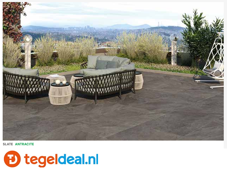 Castelvetro Stones Slate, leisteen-look terrastegels - Vanaf € 38,50 per m2