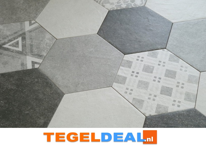 VLT Equipe Hexatile Cement, div. kleuren/patronen  