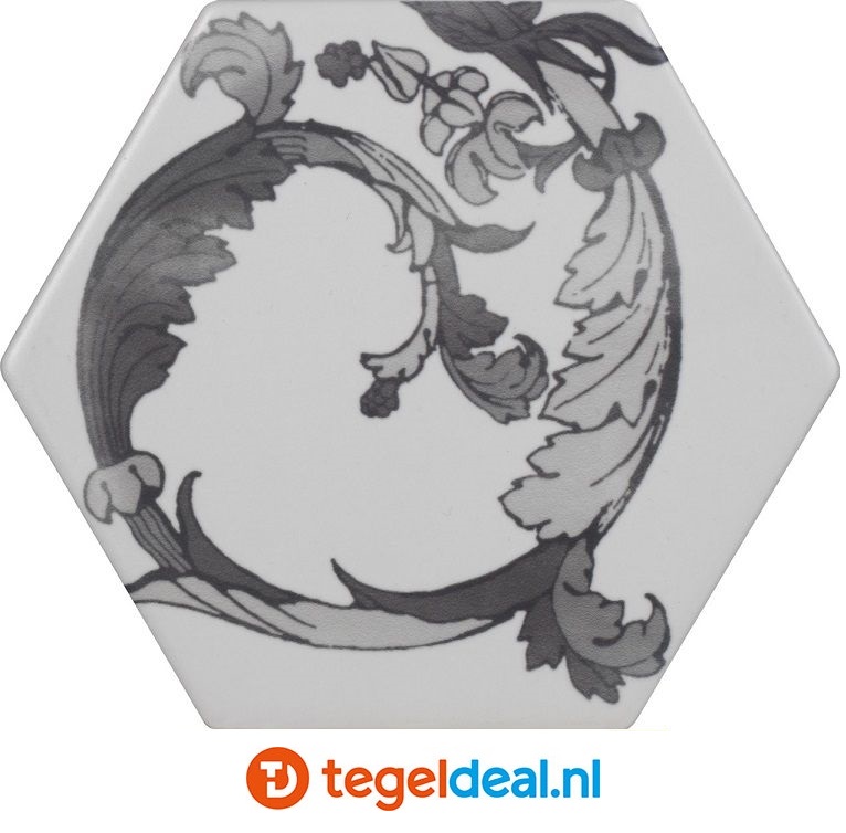 Tonalite, Examatt, 15x17 cm, hexagon vloer- en wandtegels Tonalite, Examatt, 15x17 cm, hexagon vloer- en wandtegels