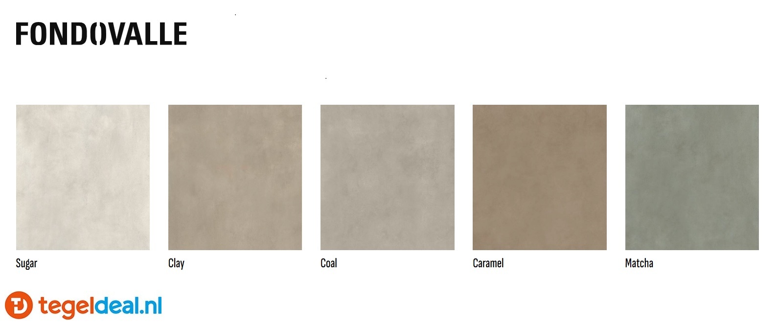 Fondovalle Homescape, CLAY, 120x120x0,6 cm, HOM007, betonlook tegels