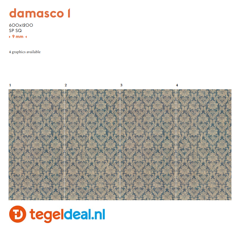 Mirage Papier, decoratieve wandtegels, 60x120 cm 