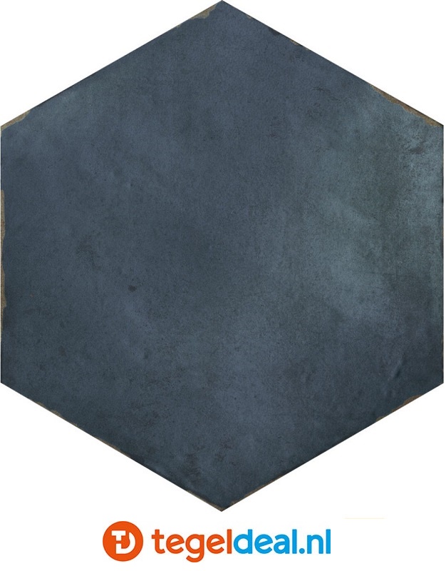 OPRUIMING :  Vloer-wandtegels Nanda Tiles, Capri CHIAZZA MARINO - 14 x 16 cm hexagon - 3 m2 voor 90,00 euro 