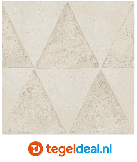 Marazzi ArtCraft POMICE Triangoli, 20x20 cm MGYS,  terracottalook decortegels 