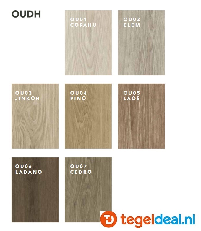 Mirage Oudh, 7 tinten houtlook terras- en vloertegels v.a. €36,00/m2 
