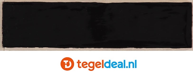 Equipe, Masia NEGRO, 7,5x30 cm, handvorm wandtegels OP VOORRAAD