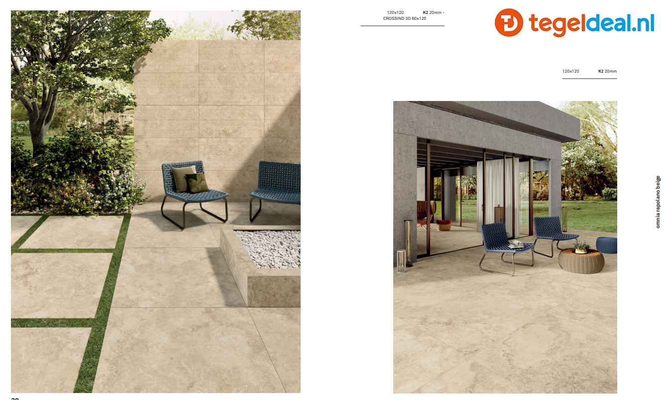 WDT Keope Omnia Rapolano Beige, 60 x 120 cm Crossing 3D WDT Keope Omnia Rapolano Beige, 60 x 120 cm Crossing 3D