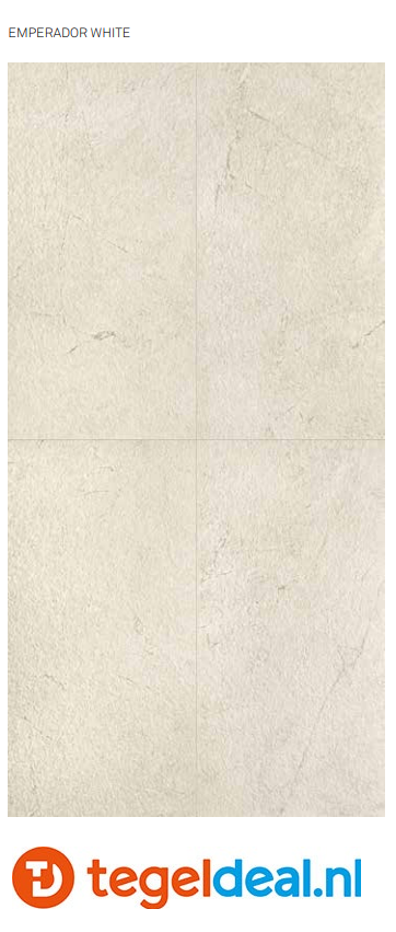 TRT KEOPE Omnia Emperador White, 60x120x2 cm, terrastegels
