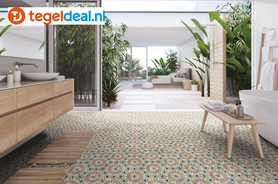 Nanda Tiles, Bohemia HANNA, 21x25 cm, hexagon patroontegels