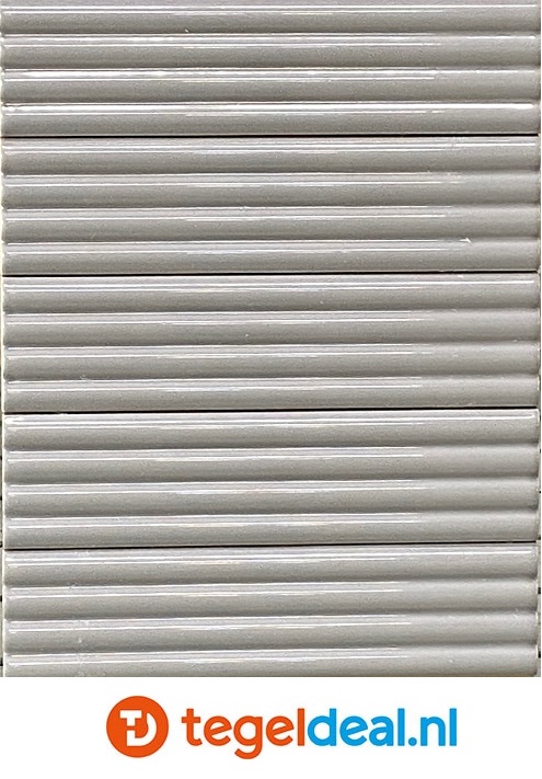 Equipe, Costa Nova, Onda GREY Gloss 5x20 cm, art. 28489, wandtegels