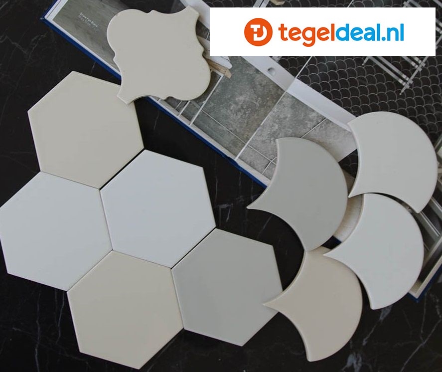 Equipe, Scale Hexagon MINT, 12,4x10,7 cm, 23295, hexagon wandtegels
